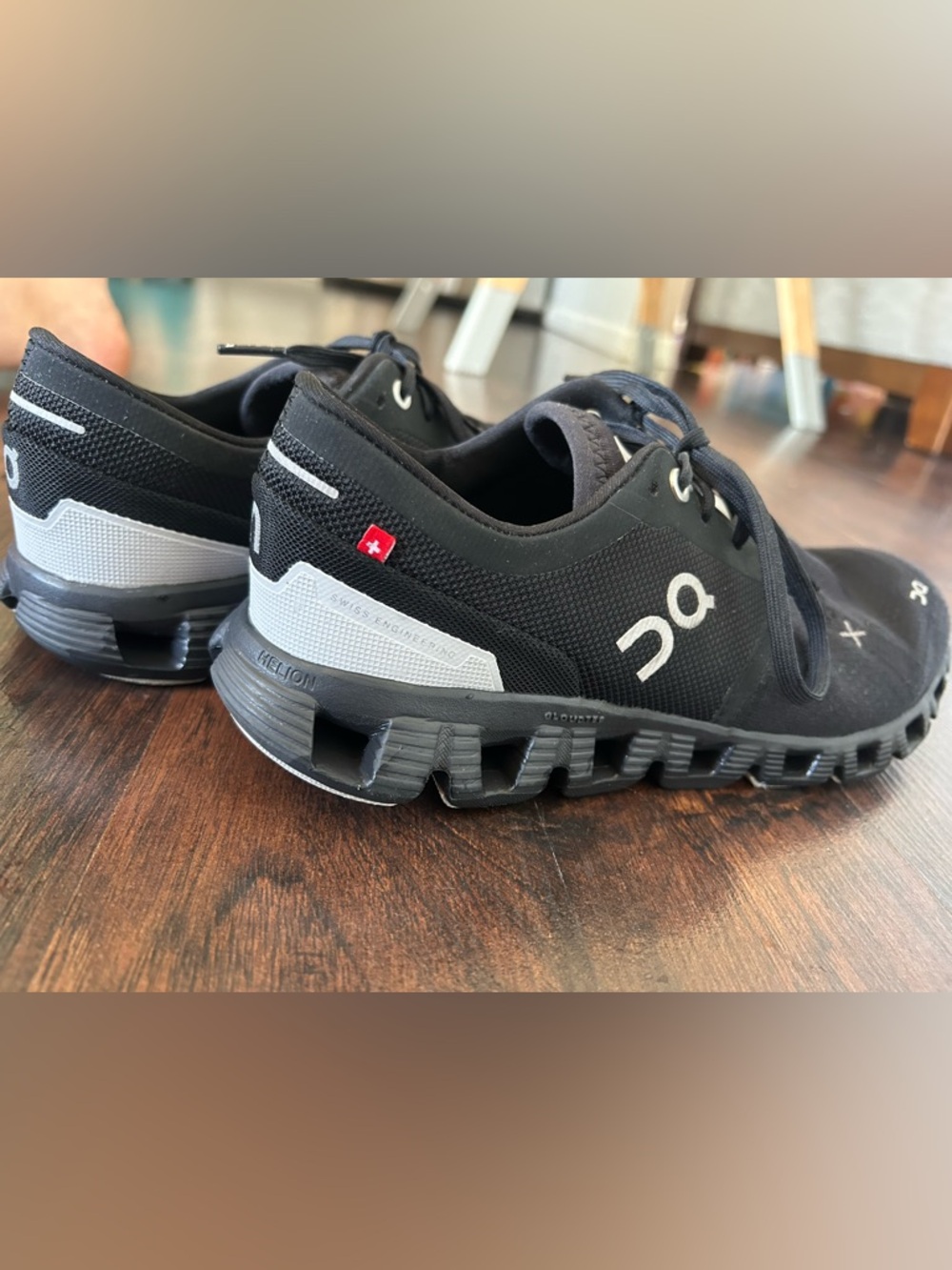 On Running Black and Gray Cloudrunning Athletic Shoes